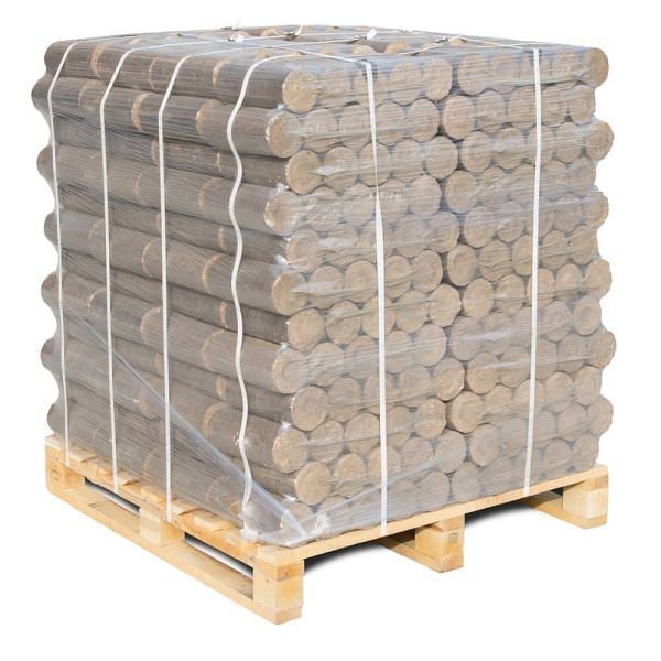 1-3.jpg Premium Hartholzbriketts rund 960kg Palette, B005G – Bild 1