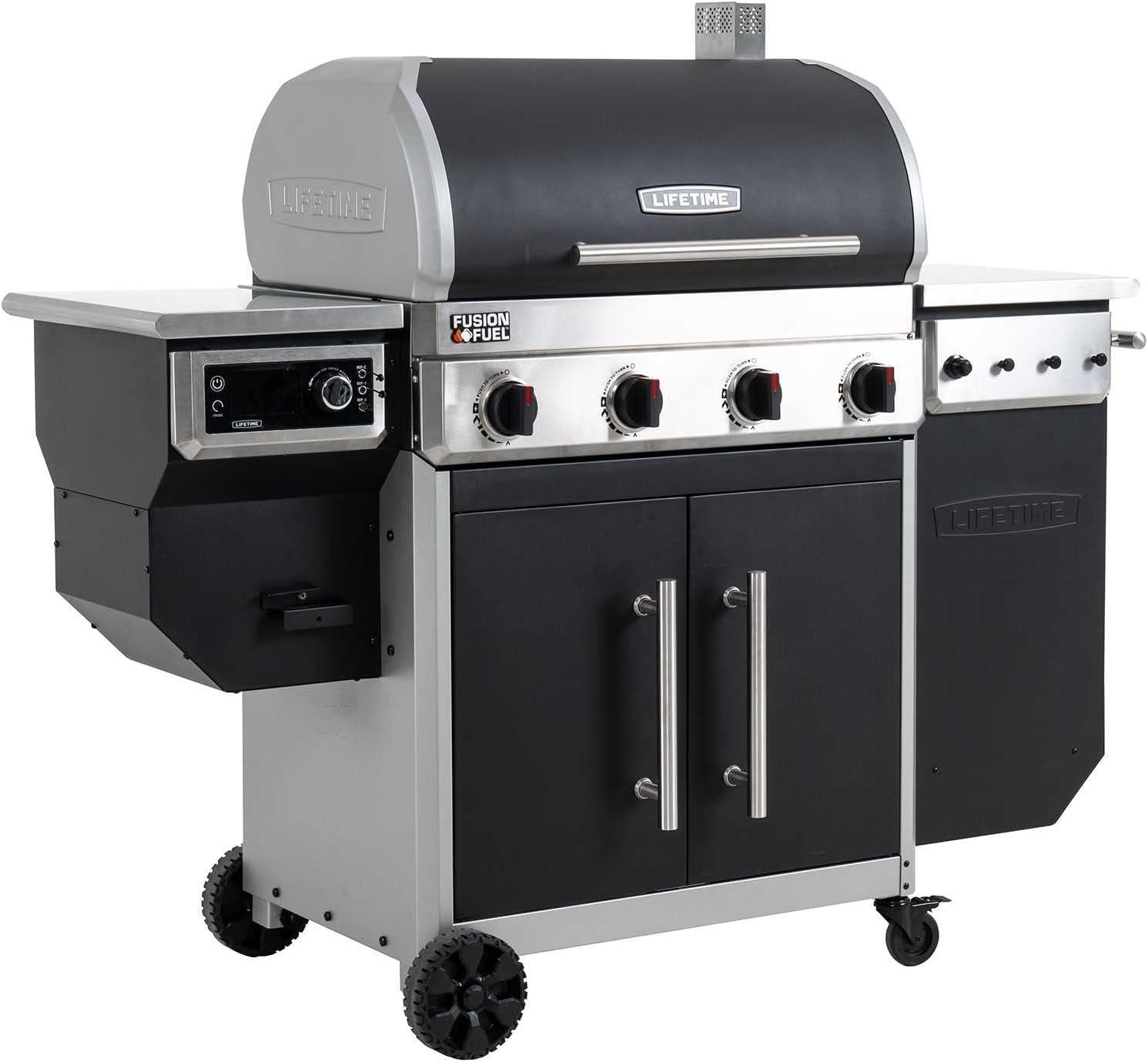 61xSpX4L04L._AC_SL1500.jpg Lifetime 91025 Pellet Smoker Gas Grill Combo – Bild 1