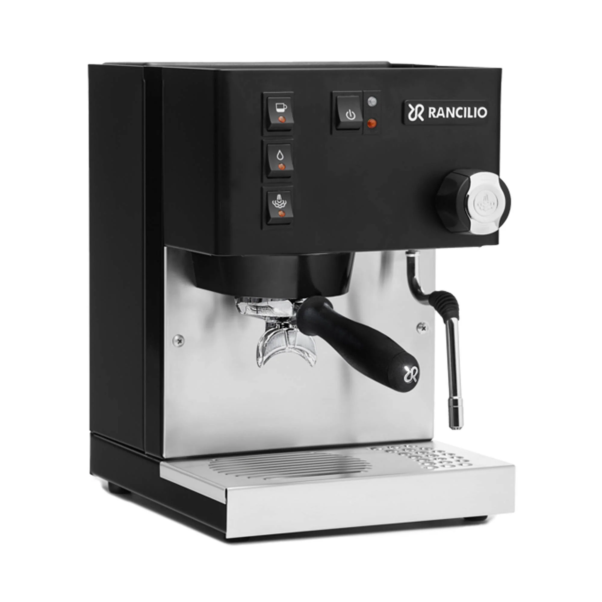 SILVIA_BLACK_ISO-FRONT-SX.webp Rancilio Silvia E – Bild 1