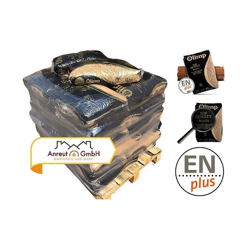 anreutOLIMP-Premium.jpg Holzpellets OLIMP 480 kgPremium-Qualität – Bild 1