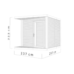 Abri de jardin compact Neris 237×297 cm – Solution de rangement élégante – Bild 4