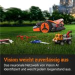 WORX Landroid Vision M550 Mähroboter WR205E für Gärten bis 550m², AI Rasenmäher Roboter ohne Begrenzungskabel (WLAN & Bluetooth, aktive Hindernisvermeidung mit KI-Technologie, Igelschutz) – Bild 3
